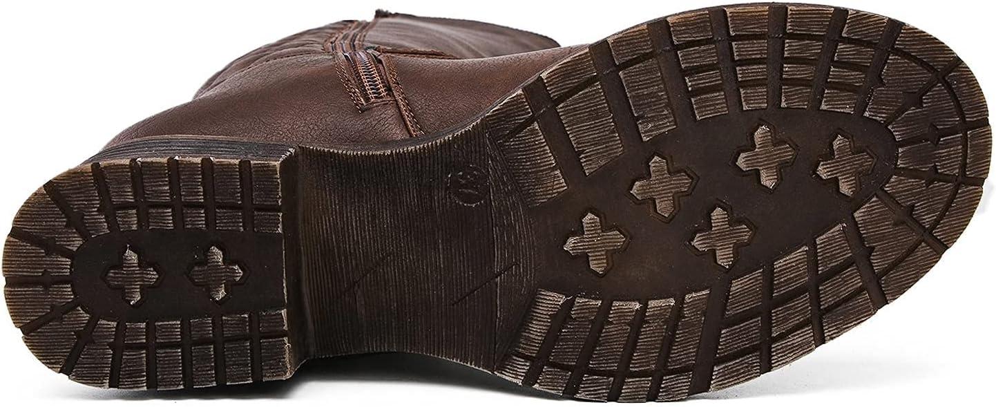 imageGLOBALWIN Womens Quilted KneeHigh Fashion Dressy Riding Boots17yy01 Brown