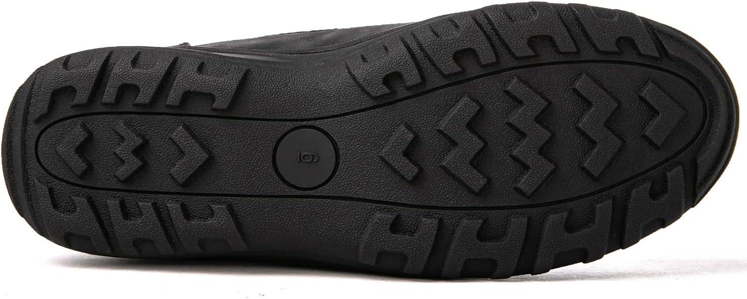 imageGLOBALWIN Womens Snow Boots Waterproof Ankle Booties Winter Boots For Women Insulated Warm Black Fur Boots NonSlip Outdoor Hiking Boots For Rain and Snow1817 Black2