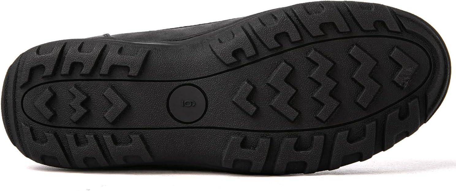 imageGLOBALWIN Womens Snow Boots Waterproof Ankle Booties Winter Boots For Women Insulated Warm Black Fur Boots NonSlip Outdoor Hiking Boots For Rain and Snow1817 Black3