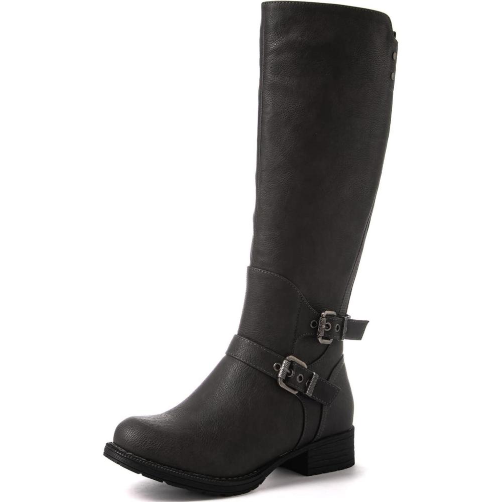 imageGLOBALWIN Womens Knee High Fashion Boots For Women21yy10 Grey