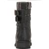 GLOBALWIN 1903 Women’s Fashion Low Heels Lace Up Ankle Boots Combat Boots For Women(1903black)