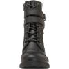 GLOBALWIN 1903 Women’s Fashion Low Heels Lace Up Ankle Boots Combat Boots For Women(1903black)