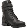 GLOBALWIN 1903 Women’s Fashion Low Heels Lace Up Ankle Boots Combat Boots For Women(1903black)
