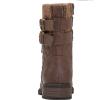GLOBALWIN 1903 Women’s Fashion Low Heels Lace Up Ankle Boots Combat Boots For Women(1903brown)