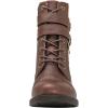 GLOBALWIN 1903 Women’s Fashion Low Heels Lace Up Ankle Boots Combat Boots For Women(1903brown)