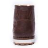 GLOBALWIN Mens Classic Lace Up Winter Water Resistnat Chukka Boots(1640 Dark Brown)
