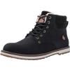 GLOBALWIN Men’s Moc Toe Winter Combat Boots(1926black)