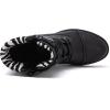 GLOBALWIN Women’s Ankle Booties Fashion Combat Boots Fall Boots For Women Comfortable Low Heel(2121 Black2)