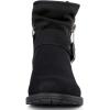 GLOBALWIN Women’s Ankle Boots for Women Booties for Women Low Heel(16black)