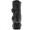 GLOBALWIN Women’s Biker Boots, Black, GW-W21YY13, Ankle Boots, Bootie, Zip Closure, Block Heel, All-Day Comfort, Versatile, Ethically Made(21yy13 Distressed Silver)