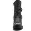 GLOBALWIN Women’s Biker Boots, Black, GW-W21YY13, Ankle Boots, Bootie, Zip Closure, Block Heel, All-Day Comfort, Versatile, Ethically Made(21yy13 Distressed Silver)
