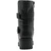 GLOBALWIN Women’s Biker Boots, Black, GW-W21YY13, Ankle Boots, Bootie, Zip Closure, Block Heel, All-Day Comfort, Versatile, Ethically Made(21yy13black)