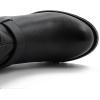 GLOBALWIN Women’s Biker Boots, Black, GW-W21YY13, Ankle Boots, Bootie, Zip Closure, Block Heel, All-Day Comfort, Versatile, Ethically Made(21yy13black)