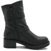GLOBALWIN Women’s Biker Boots, Black, GW-W21YY13, Ankle Boots, Bootie, Zip Closure, Block Heel, All-Day Comfort, Versatile, Ethically Made(21yy13black)