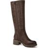 GLOBALWIN Women’s Boots Back Lace Up Fall Winter Fashion Knee High Boots For Women(22yy08 Brown)