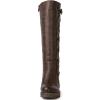 GLOBALWIN Women’s Boots Back Lace Up Fall Winter Fashion Knee High Boots For Women(22yy08 Brown)
