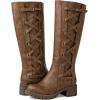 GLOBALWIN Women’s Boots Back Lace Up Fall Winter Fashion Knee High Boots For Women(22yy08 Camel)