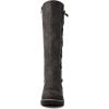 GLOBALWIN Women’s Boots Back Lace Up Fall Winter Fashion Knee High Boots For Women(22yy08 Grey)