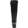 GLOBALWIN Women’s Boots Back Lace Up Fall Winter Fashion Knee High Boots For Women(Silver)
