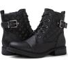 GLOBALWIN Women’s Combat Boots Ankle Booties Fashion Comfortable Boots For Women(21yy03 Black)