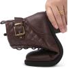 GLOBALWIN Women’s Combat Boots Ankle Booties Fashion Comfortable Boots For Women(21yy03 Brown)