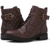 GLOBALWIN Women’s Combat Boots Ankle Booties Fashion Comfortable Boots For Women(21yy03 Brown)
