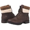 GLOBALWIN Women’s Combat Boots Dressy Lace Up Ankle Boots For Women Low Heel(1815brown)