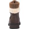 GLOBALWIN Women’s Combat Boots Dressy Lace Up Ankle Boots For Women Low Heel(1815brown)