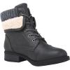 GLOBALWIN Women’s Combat Boots Dressy Lace Up Ankle Boots For Women Low Heel(1815grey)