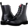 GLOBALWIN Women’s Combat Boots Lace Up Boots For Women Ankle Booties For Women Low Heel(19yy26 Black)
