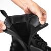 GLOBALWIN Women’s Combat Boots Lace Up Boots For Women Ankle Booties For Women Low Heel(21yy17 Black)