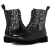 GLOBALWIN Women’s Combat Boots Lace Up Boots For Women Ankle Booties For Women Low Heel(21yy17 Black)