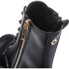 GLOBALWIN Women’s Combat Boots Lace Up Boots For Women Ankle Booties For Women Low Heel(21yy19 Black)
