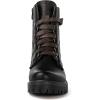 GLOBALWIN Women’s Combat Boots Lace Up Boots For Women Ankle Booties For Women Low Heel(22yy03 Black)