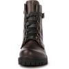 GLOBALWIN Women’s Combat Boots Lace Up Boots For Women Ankle Booties For Women Low Heel(22yy03 Brown)