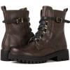 GLOBALWIN Women’s Combat Boots Lace Up Boots For Women Ankle Booties For Women Low Heel(22yy03 Brown)