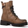 GLOBALWIN Women’s Combat Boots Lace Up Boots For Women Ankle Booties For Women Low Heel(22yy03 Camel)