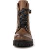 GLOBALWIN Women’s Combat Boots Lace Up Boots For Women Ankle Booties For Women Low Heel(22yy03 Camel)