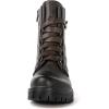 GLOBALWIN Women’s Combat Boots Lace Up Boots For Women Ankle Booties For Women Low Heel(22yy03 Grey)