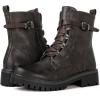 GLOBALWIN Women’s Combat Boots Lace Up Boots For Women Ankle Booties For Women Low Heel(22yy03 Grey)