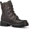 GLOBALWIN Women’s Combat Boots Lace Up Boots For Women Ankle Booties For Women Low Heel(22yy03 Grey)