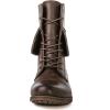 GLOBALWIN Women’s Fashion Low Heels Lace Up Ankle Boots(22yy06 Brown)