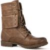 GLOBALWIN Women’s Fashion Low Heels Lace Up Ankle Boots(22yy06 Camel)