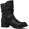 GLOBALWIN Women’s Fur Booties Fashion Combat Ankle Boots For Women(17yy12 Black2)