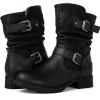 GLOBALWIN Women’s Fur Booties Fashion Combat Ankle Boots For Women(17yy12 Black2)