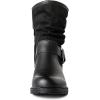 GLOBALWIN Women’s Fur Booties Fashion Combat Ankle Boots For Women(17yy12black)