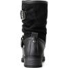 GLOBALWIN Women’s Fur Booties Fashion Combat Ankle Boots For Women(17yy12black)