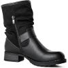 GLOBALWIN Women’s Fur Booties Fashion Combat Ankle Boots For Women(17yy12black)