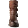 GLOBALWIN Women’s Fur Booties Fashion Combat Ankle Boots For Women(17yy12brown)