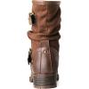 GLOBALWIN Women’s Fur Booties Fashion Combat Ankle Boots For Women(17yy12brown)